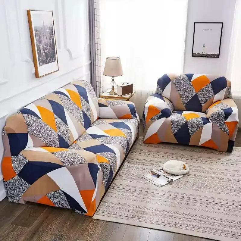Modern Floral Spandex Printed 3 2 1 Sofa Covers Set New Design Anti-Dirty & Non-Slip Furniture Cover Seat Made Durable Polyes