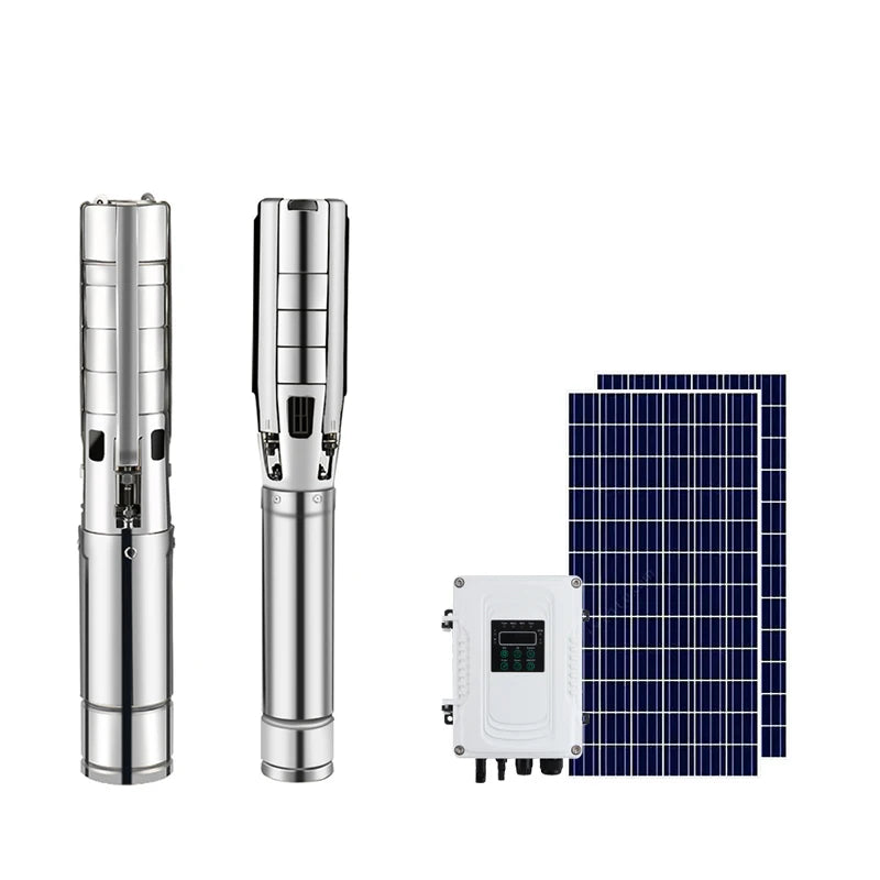 Hot Sales Stainless Steel Brushless Submersible Deep Well Borehole Solar Water Pump for Agriculture Irrigation Household 180W