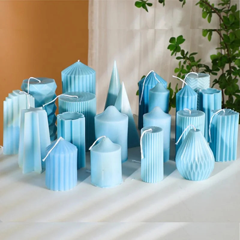 Early Riser Conical Irregular Cylindrical Aromatherapy Candle Silicone Mold DIY Expansion Stone Ornaments Mold