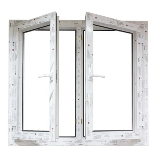 Double Glazed Plastic Vertical Storm Louver Casement Sliding Hurricane Impact Soundproof Windows Magnetic Screen Stainless St