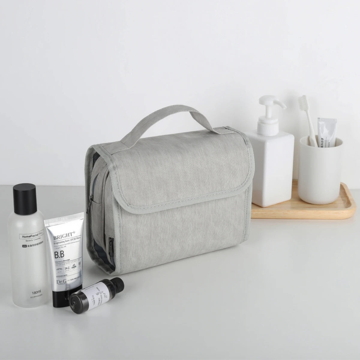 Removable Large Capacity Travel Makeup Bags Bath Bag Foldable Cosmetic Bag Travel