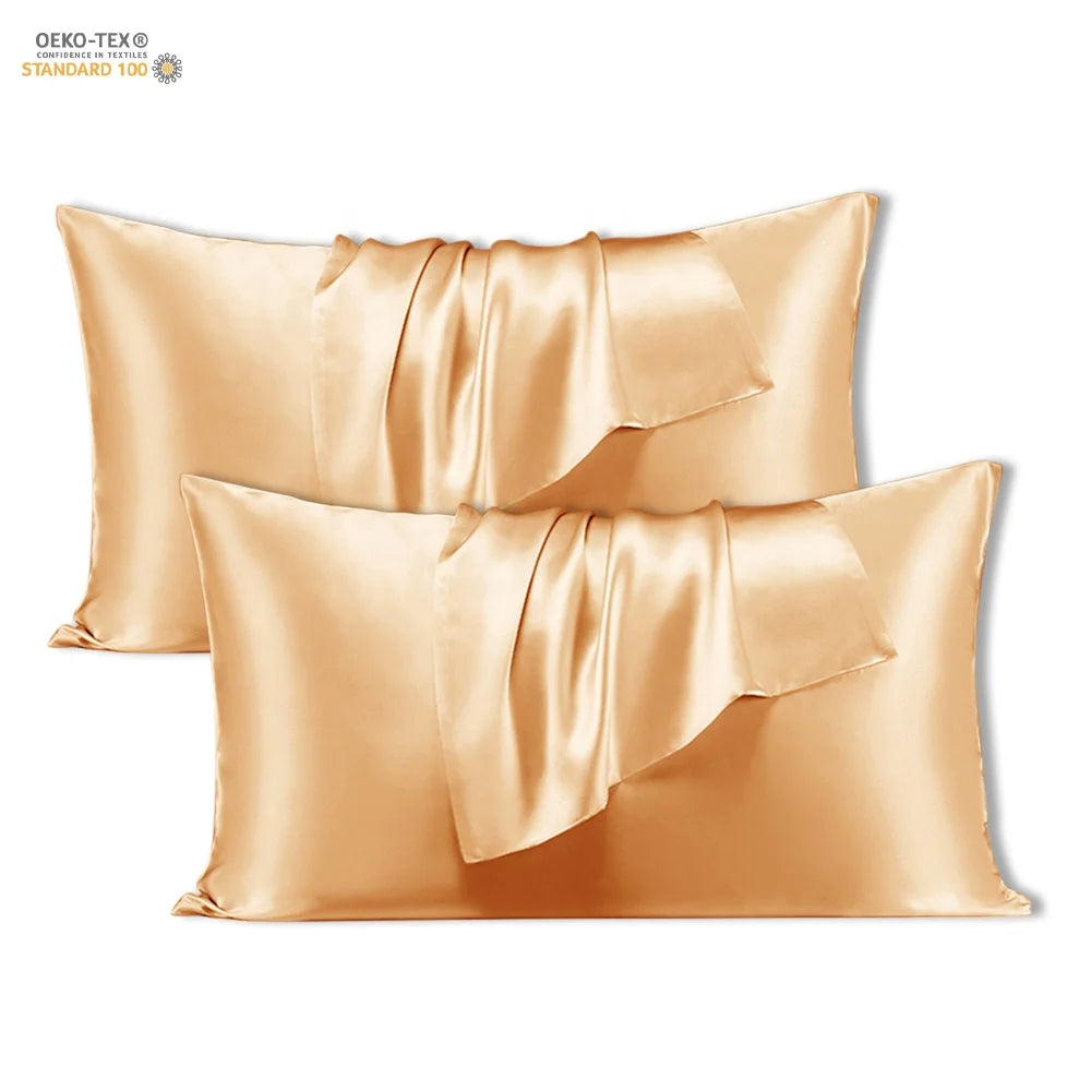 Comfortable and Breathable Silk Pillowcase 100% Mulberry Silk Covers for Sleeping