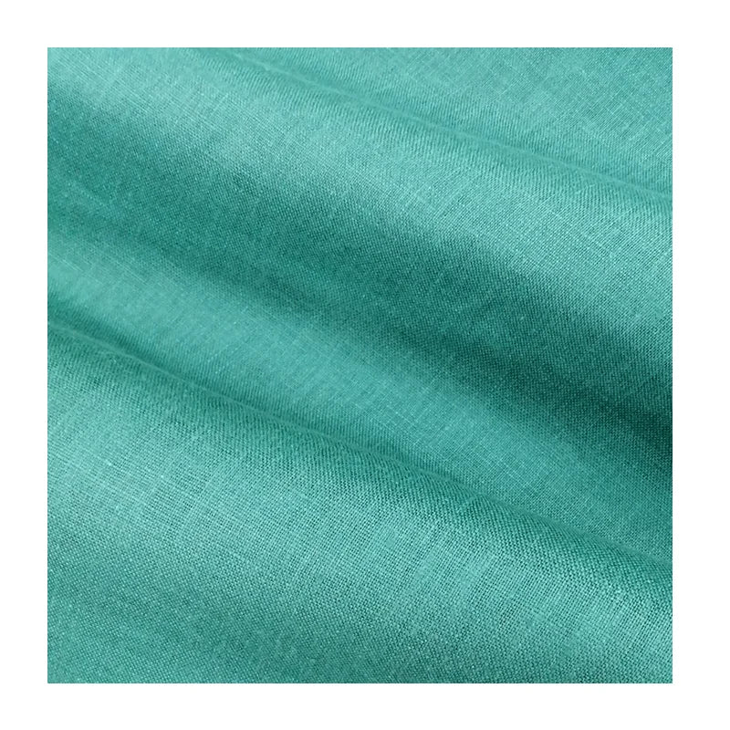 OEKO TEX Wholesale  100% Linen Fabric Breathable Woven  Washed Linen Fabric Roll for Clothes
