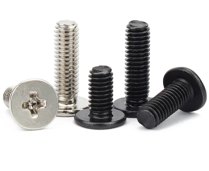 M2 M3 Small CM Black Carbon Steel Large Flat Cross Head Screws
