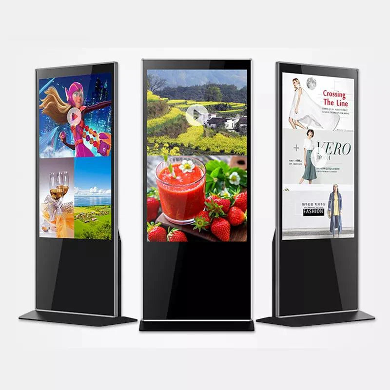 65 Inch Floor Stand LCD Touch Screen Totem Video Floor Stand Information Kiosk Digital Signage Kiosk Advertising Display Scre