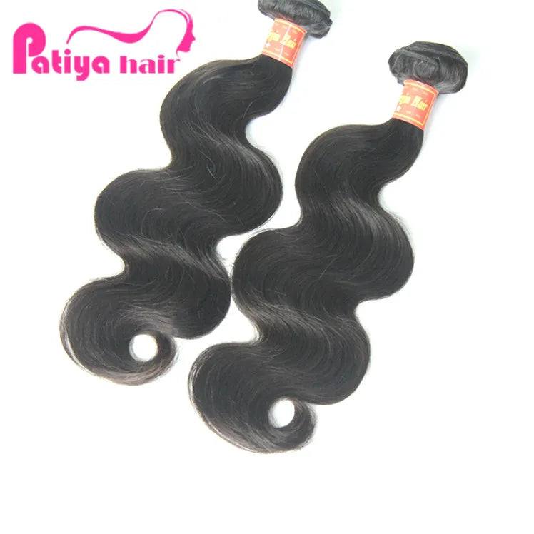 Guangzhou Patiya Hair Vendors Wholesale Wavy Brazilian Hair Extensions Double Drawn Soft and Smooth Body Wave Bundles Human H
