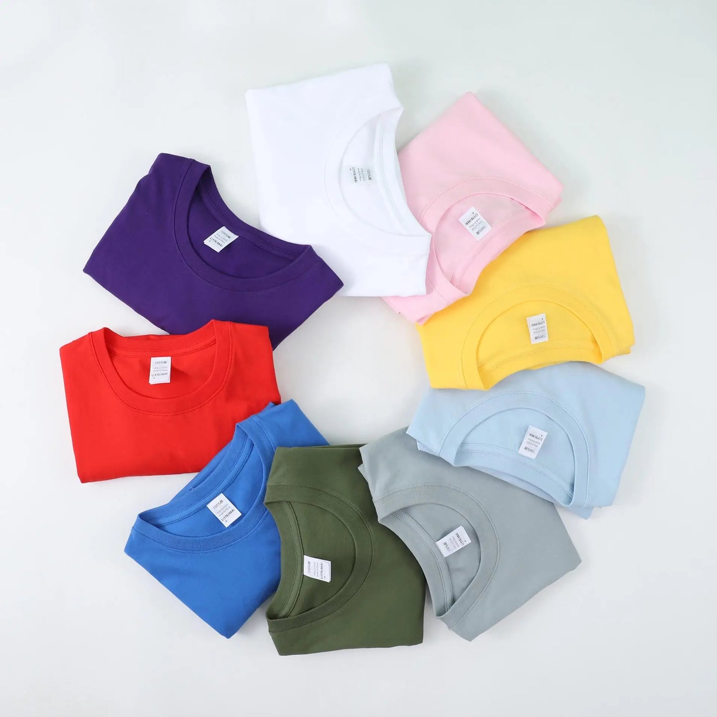 High Quality 7900 180gsm Pure Combed Cotton Custom Blank T Shirt for Men Cheap Unisex Casual Plain Printer Machine T Shirts