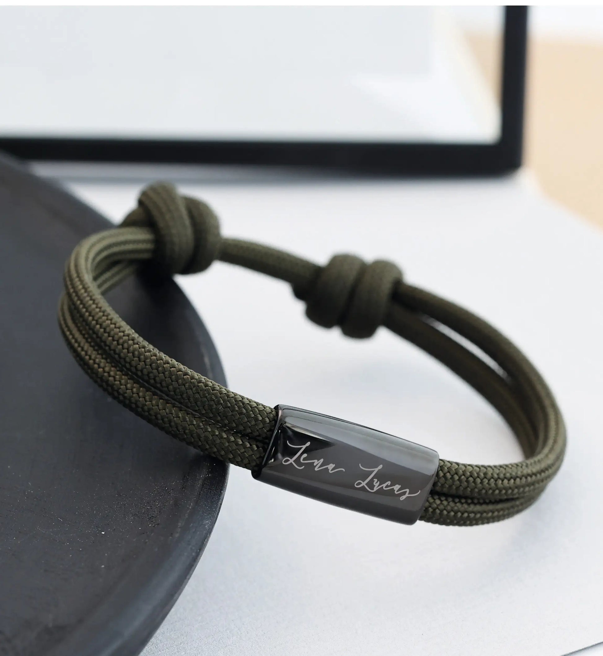Customizable Stainless Steel Bracelet Personalized Sailing Rope Surf Bracelet for Men Valentine's Day Gifts