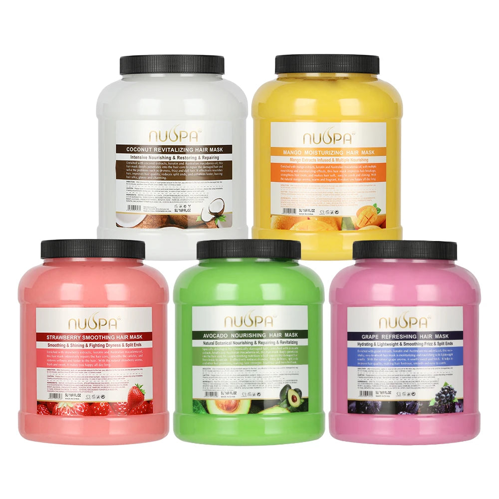 Bingo Wholesale Natural Keratin Fruits Hair Masque Fruits Deep Repair Breakage Restore Brilliant Hair Treatment Mask
