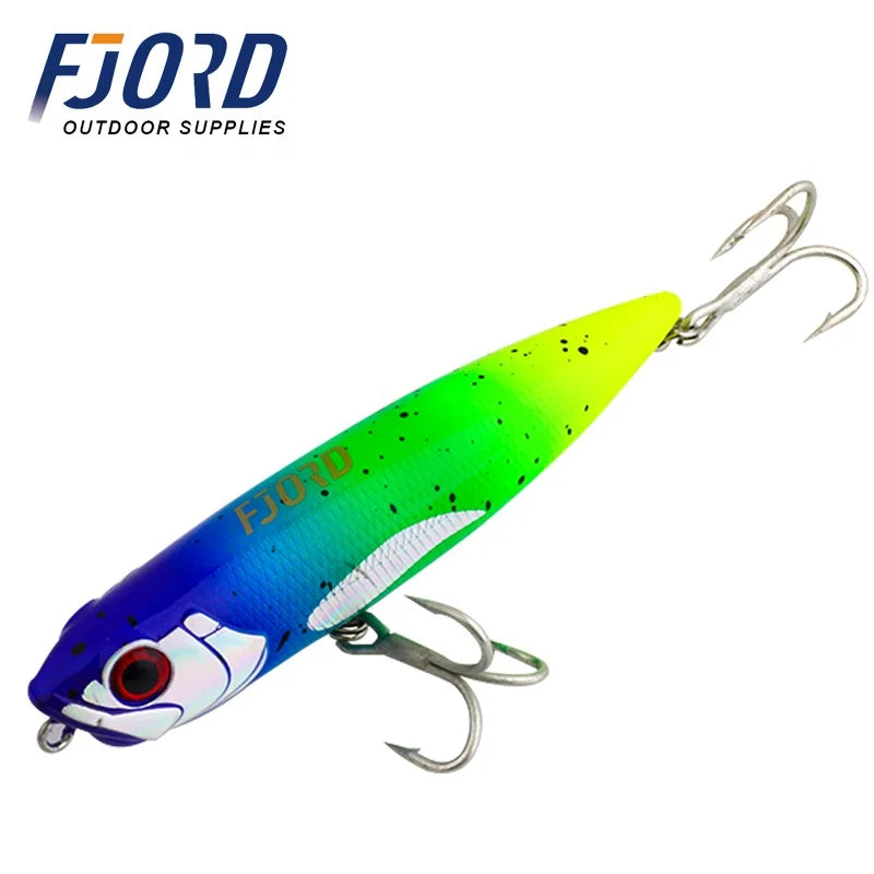 FJORD Wholesale Fishing Lures 10g 85mm Pencil Fishing Lures with UV Effect Top Water Pencil Lure
