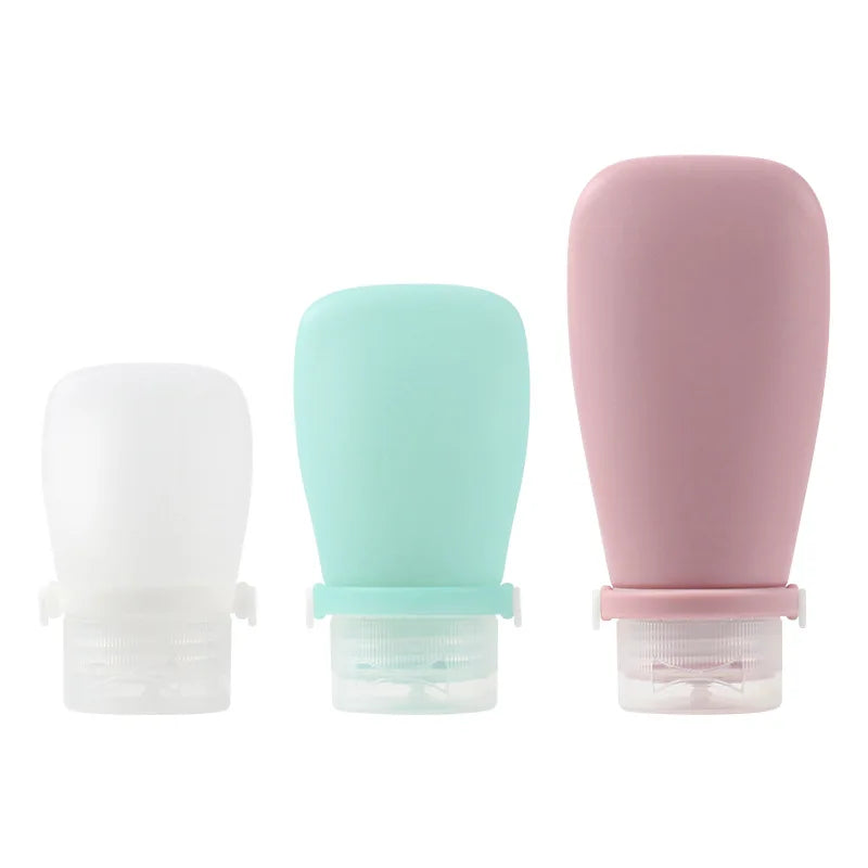 30ml/60ml/90ml Travel Bottles for ToiletriesTSA Approved Leak Proof Squeezable Silicone Tubes for Cosmetic Shampoo Cream Loti