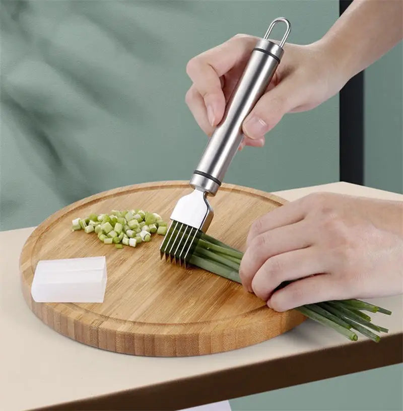 Multifunctional Kitchen Tools Gadgets Stainless Steel Onion Garlic Knife Vegetable Shredders Slicer Garlic Slicer Cutter