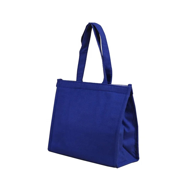 Portable Insulated Thermal Cooler Bag Non-Woven Foldable Aluminium Foil Convenient for Wine and Water Storage