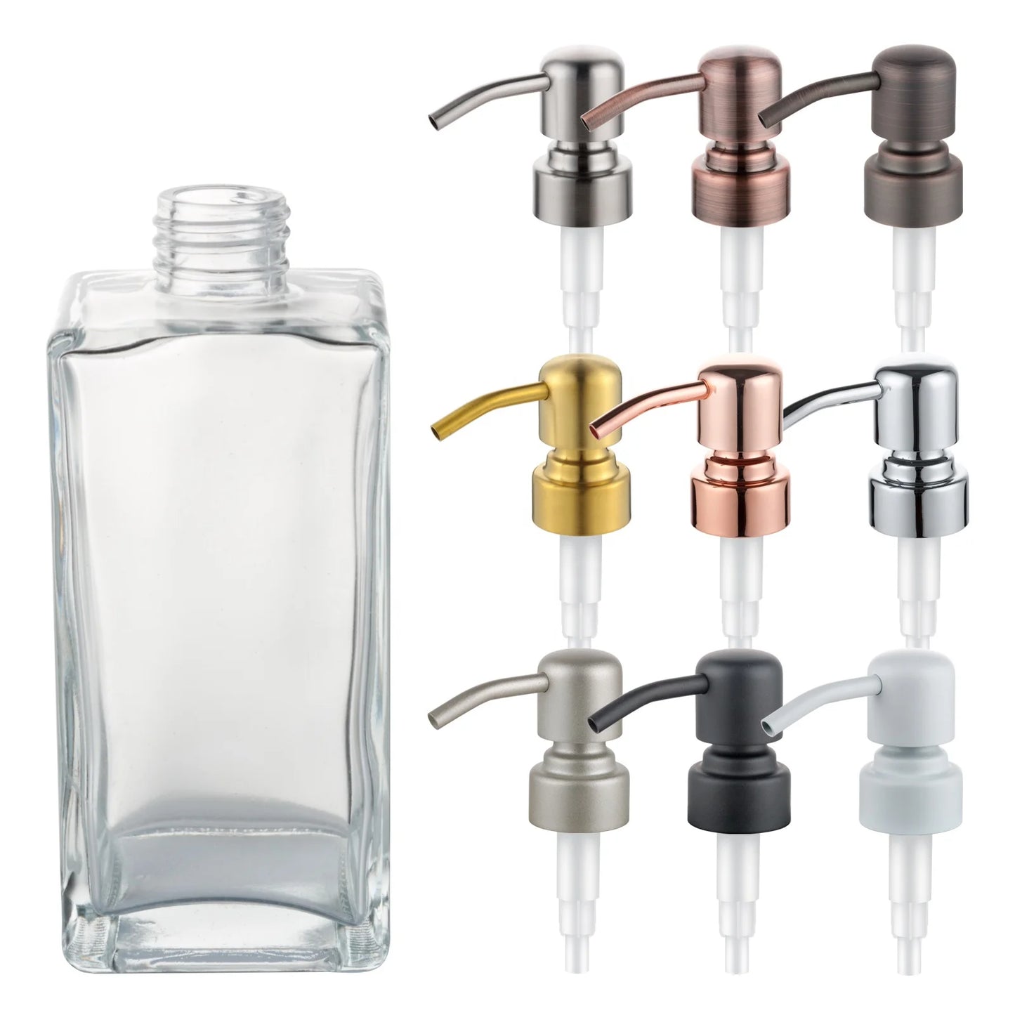 OEM Accept Dispenser Airless Cream Pump 100 Ml 24/410 28/410 Stainless Steel Lotion Pump Body Soap Cream Pump Factory in Chin