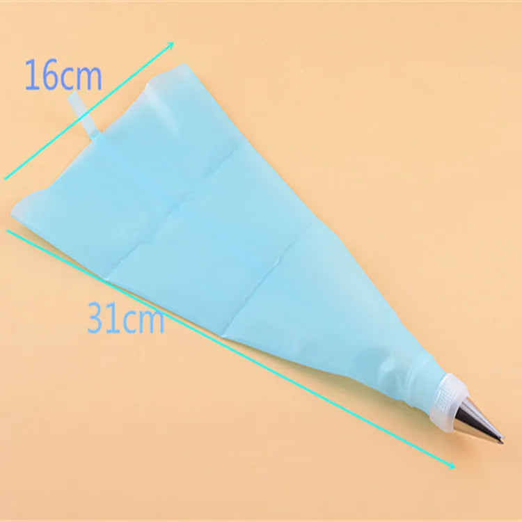 OKSILICONE Hot Russian Silicone Piping Tips Cake Decorating Tool & Pastry Piping Bag for Baking & Culinary Arts