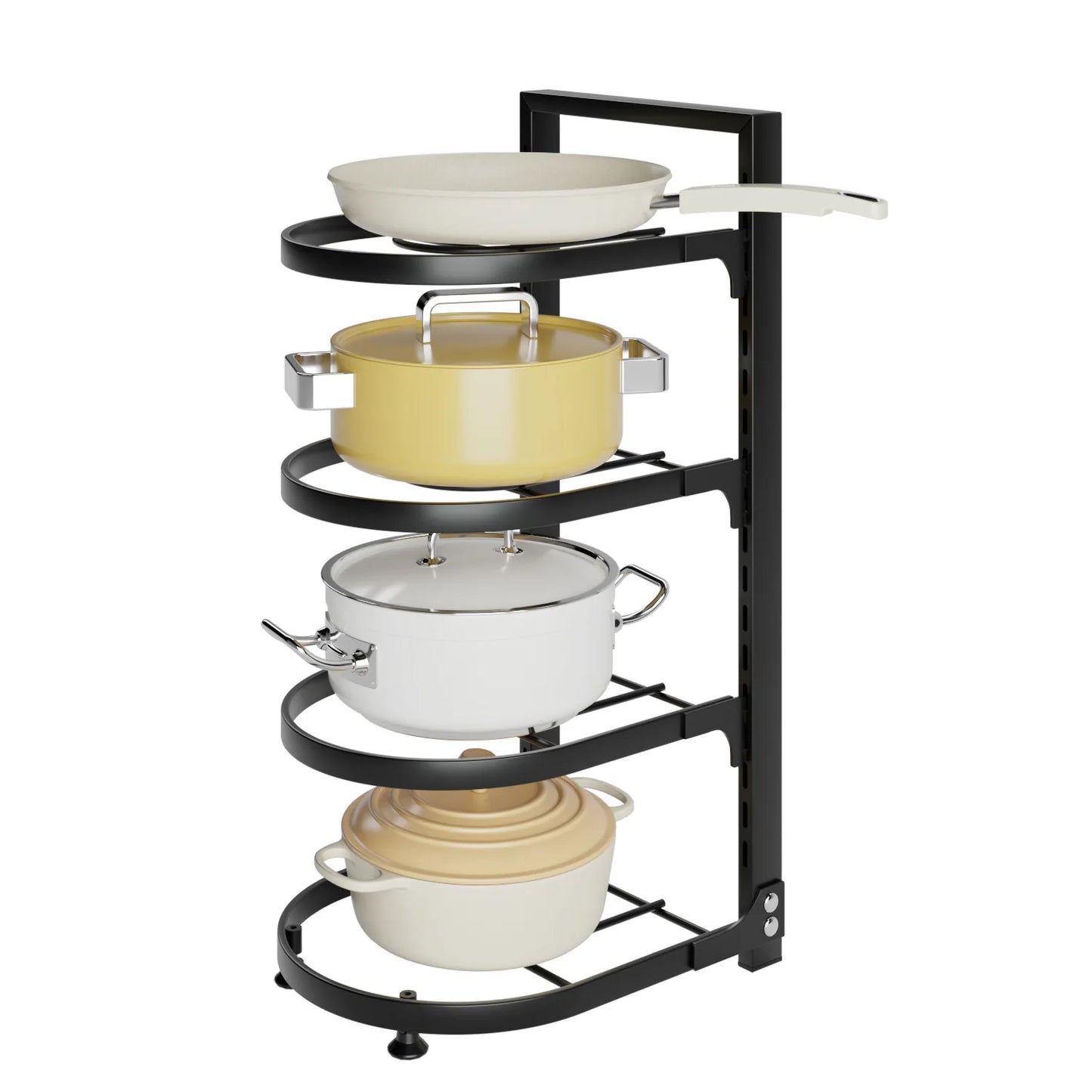 Pot Holders Custom 2 3 4 5 Tier Hollow Out Design Under Sink Kitchen Pot Pan Organizer Holder
