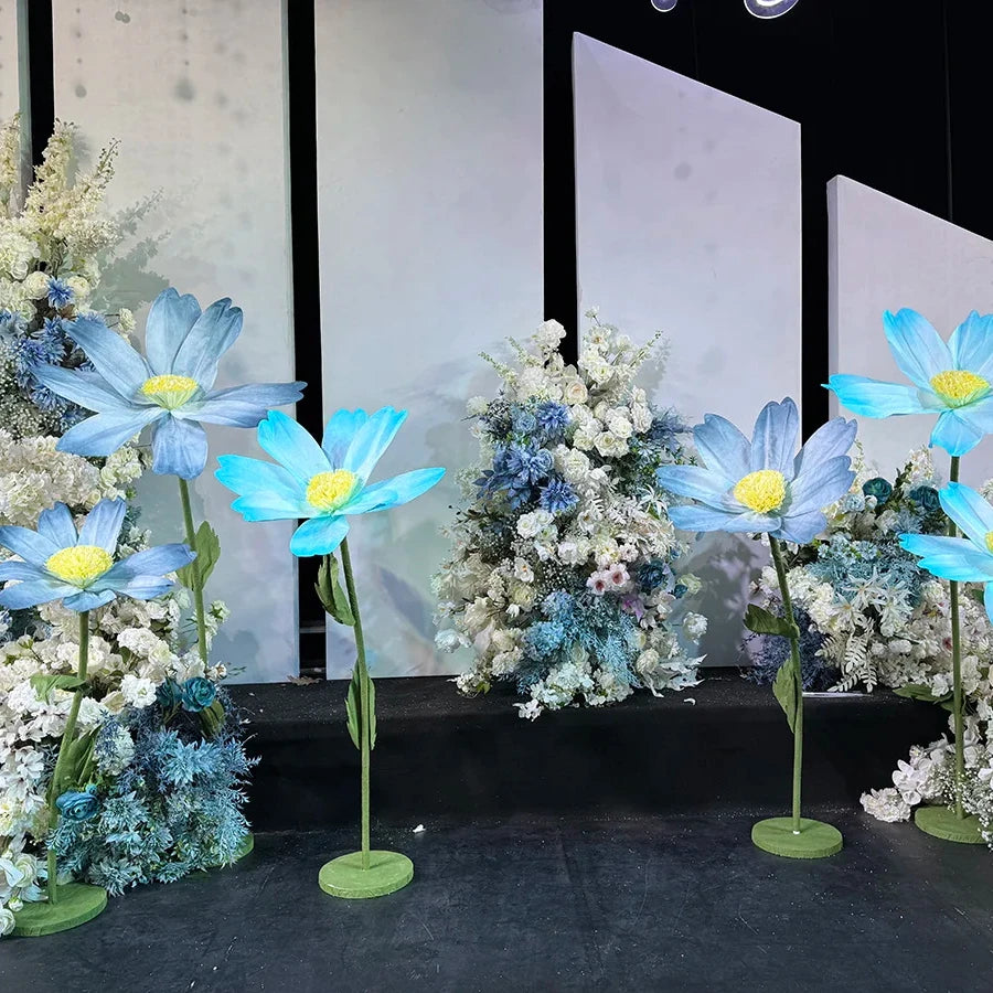 A117  Wedding Artificial Flowers Supplier Large Giant Paper Flowers Decoration for Wedding  Garden Decoration