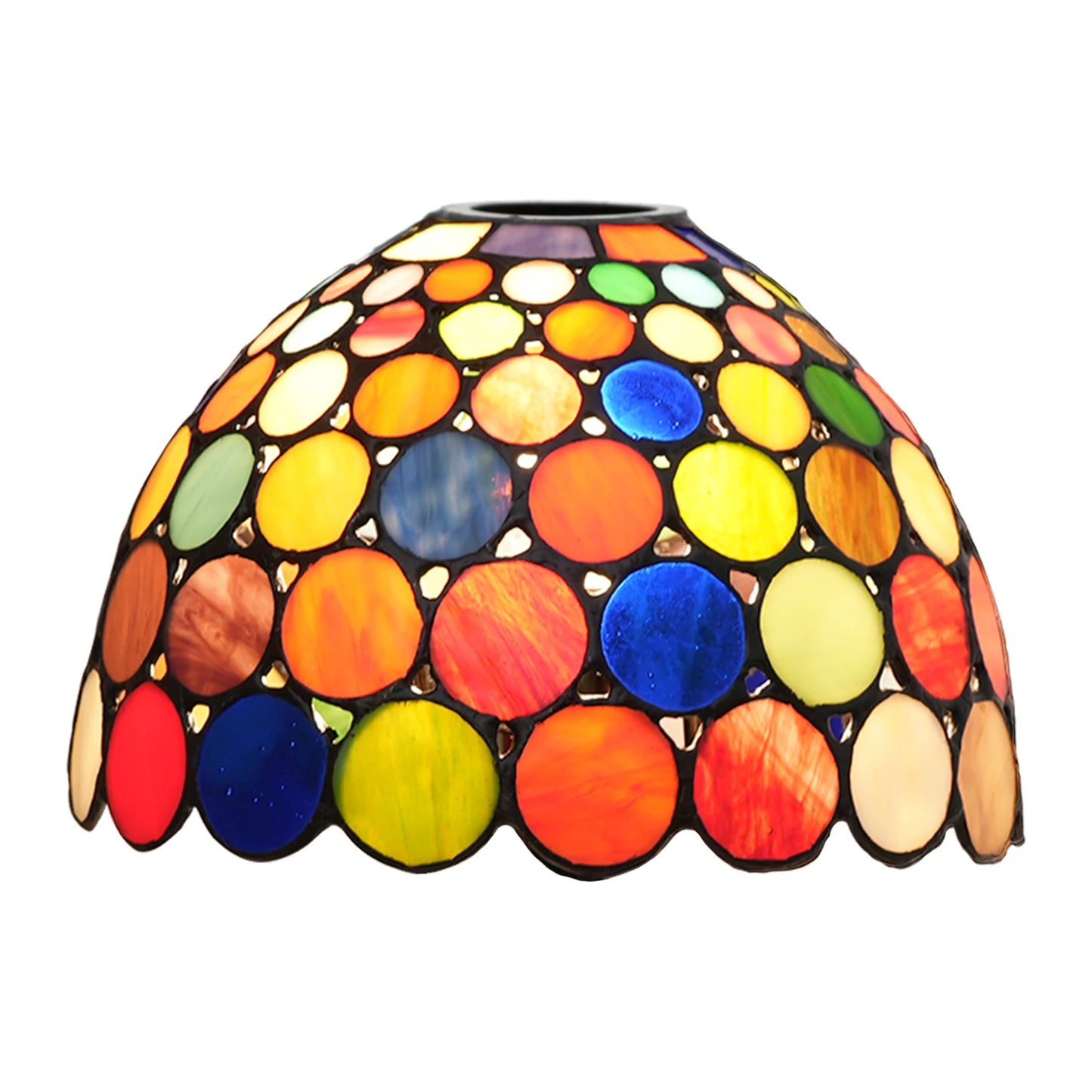 Stained Glass Single Lampshade Colored Chandelier Lampshade Pendant Lamp Wall Lamp Replacement Lampshade Red Blue Yellow Oran