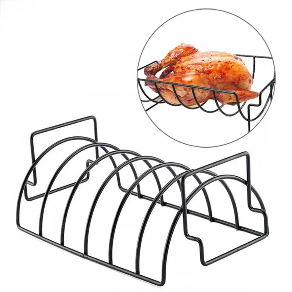Nonstick BBQ Grill Outdoor Barbecue Grill Steak Skeleton Beef Ribs Lamb Chops Mesh Rack Non-stick Grill Chicken Rack