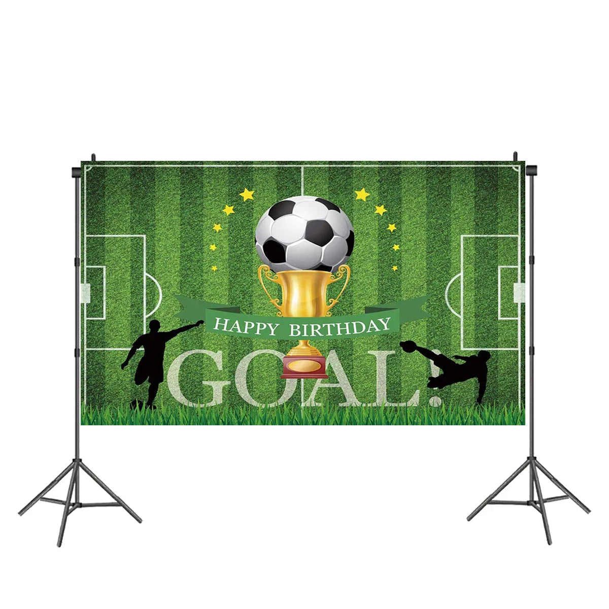 Soccer Theme Birthday Sets Boys Baby Banner Balloons Backdrop for Party Decorations Supplies