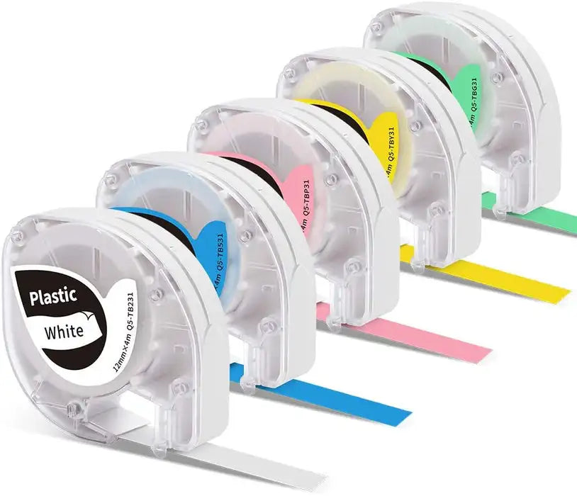 Phomemo P12/ P12PRO Label Maker Paper 12mm Black on Colors Thermal Tapes Compatible With DYMO Printer