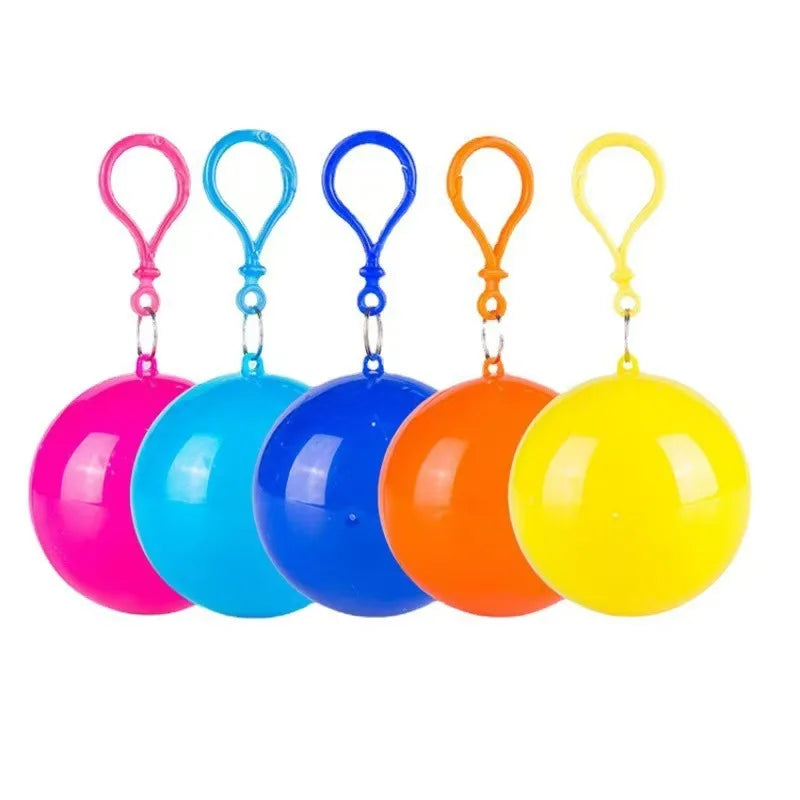 Promotional Gift Travel Emergency Women Cape Raincoat Keychain Waterproof Raincoat PE Plastic Disposable PE Rain Poncho
