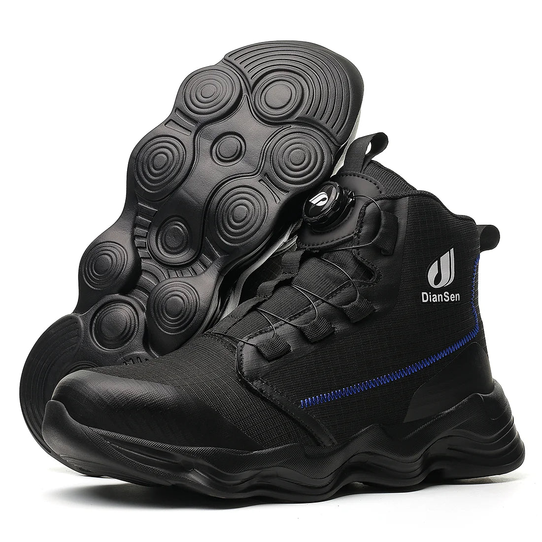 Diansen D830 High Cut Safety Shoes Steel Toe Mesh Upper for Midsole Summer Spring Autumn Work Boots