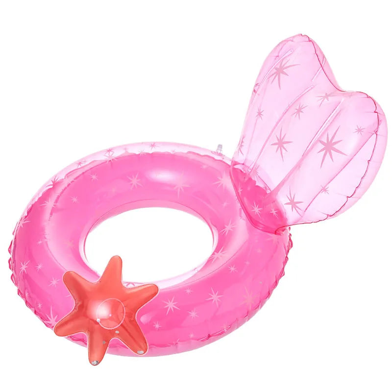 New Design Cactus Swim Ring Inflatable Cactus Swim Tube Ring with Glitters Inside