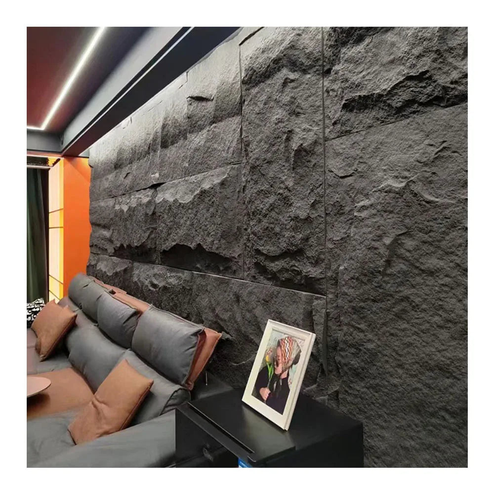 Background Wall Stone Skin PU Artificial Cultural Stone Wall Panel  Outdoor Interior Wall Tiles Stone Cladding