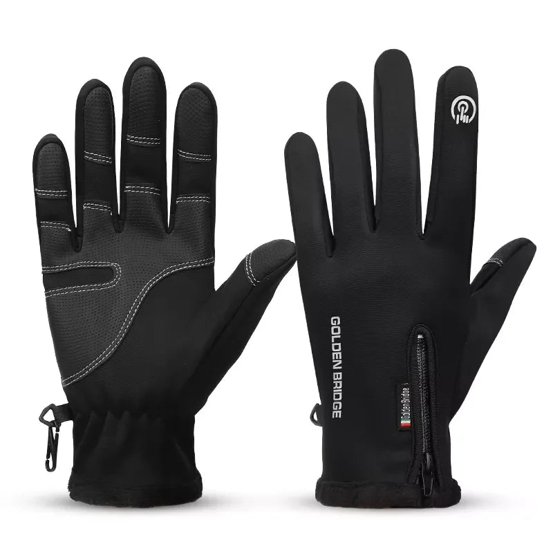 Wholesale Outdoor Sport Warm Bike Riding Touch Screen Waterproof Men Winter Gloves