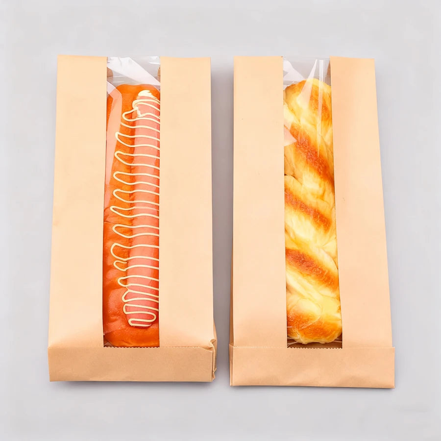 Custom Designed Mini Food Sealer Custom Print Kraft Paper Carry Food Bag Packaging Machine