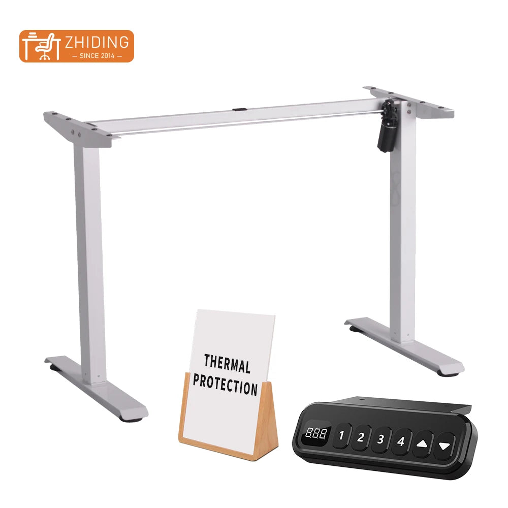 Home Office Furniture Sit Stand up Ergonomic Sit to Stand  Electric Single Motor Sit Stand Adjustable Standing Desk