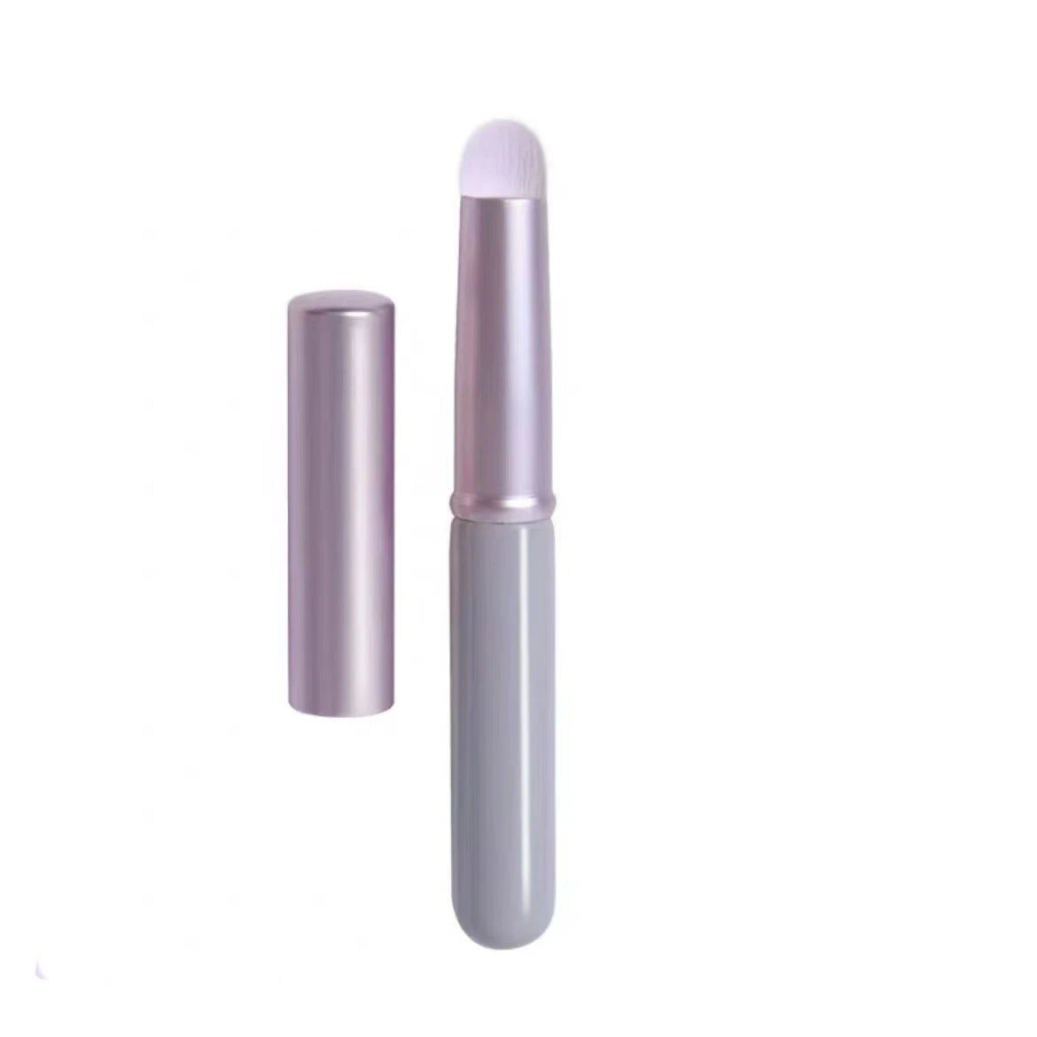 Custom Logo Concealer Brush Synthetic Hair Makeup Lipstick Lip Gloss Applicator Mini Round Head Lip Brush With Cap