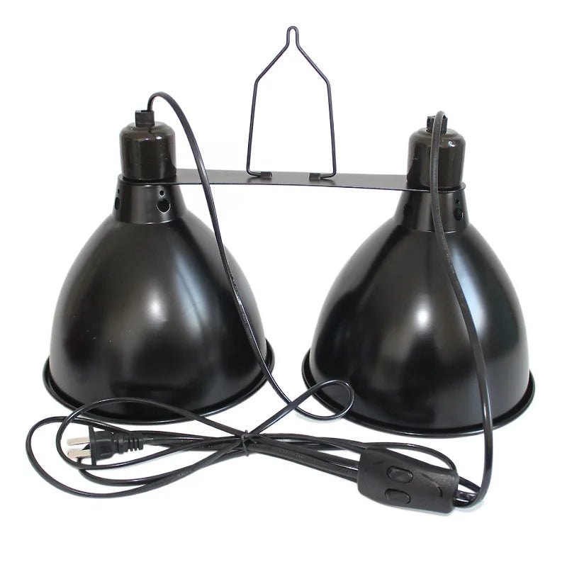 8.5 Inch Reptile Lamp Shade Dome Reflector Terrarium Heat Lamp Fixture for UVB Basking Bulbs