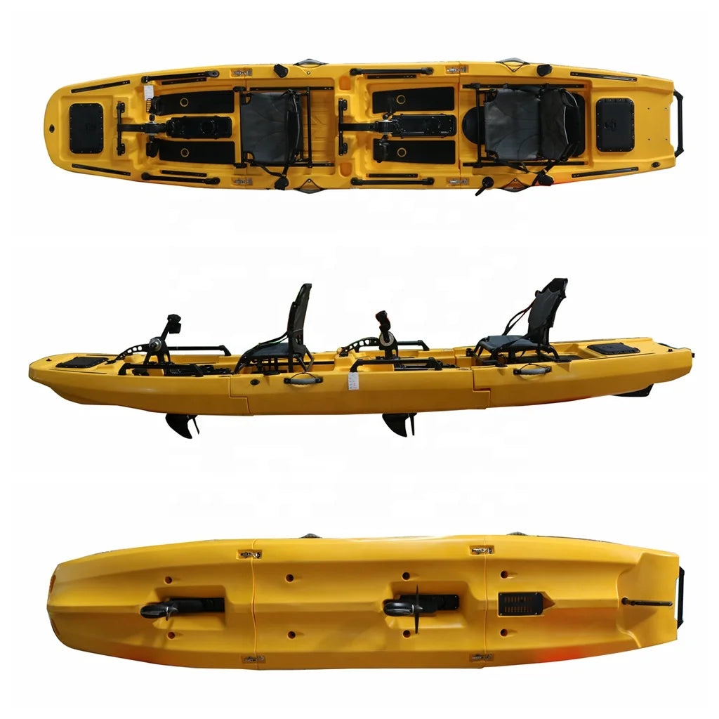 Person Fishing Pedal Kayak Modular Detachable Motorized Kayak Lldpe Material for Sale Vicking New Product Hot Sale 14.5 FT 2 
