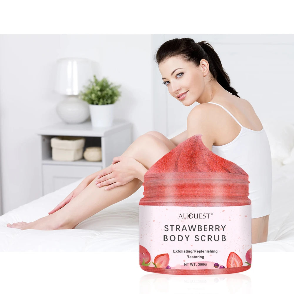 Whitening Exfoliating Strawberry Body Scrub Wholesale Private Label Organic Deep Cleansing Moisturizing Sugar Body Scrubs