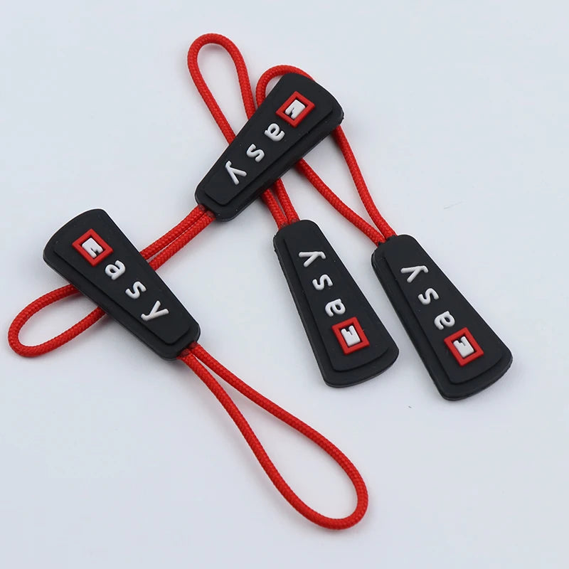 Custom Silicone Rubber Soft Pvc Zipper Puller for Bag Garment Handbag