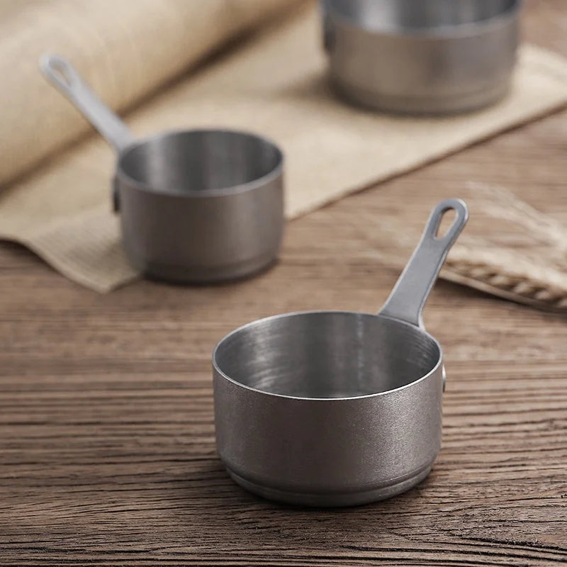 New 80ml Stainless Steel 304 Sauce Cup for Steak Black Pepper Cheese Ketchup Kebab BBQ Seasoning Spices Handy Flavoring Bowl