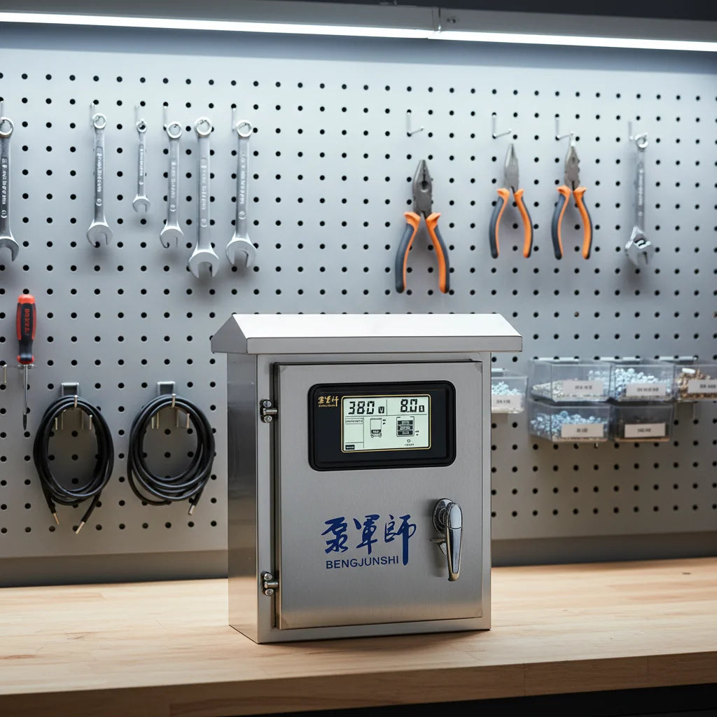 220V 7.5KW Commercial Use Low Pressure Stainless Steel Water Pump Controller for Submersible Pump