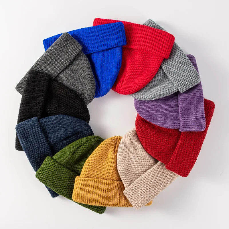 Custom Warm Acrylic Unsex Beanie  Hats With Custom Logo