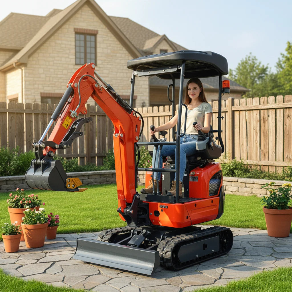 Chinese 1.75Ton Mini Bagger Digger Crawler Excavator Eaton Motor Pump EPA Engine 1 Year Warranty for German/American/French