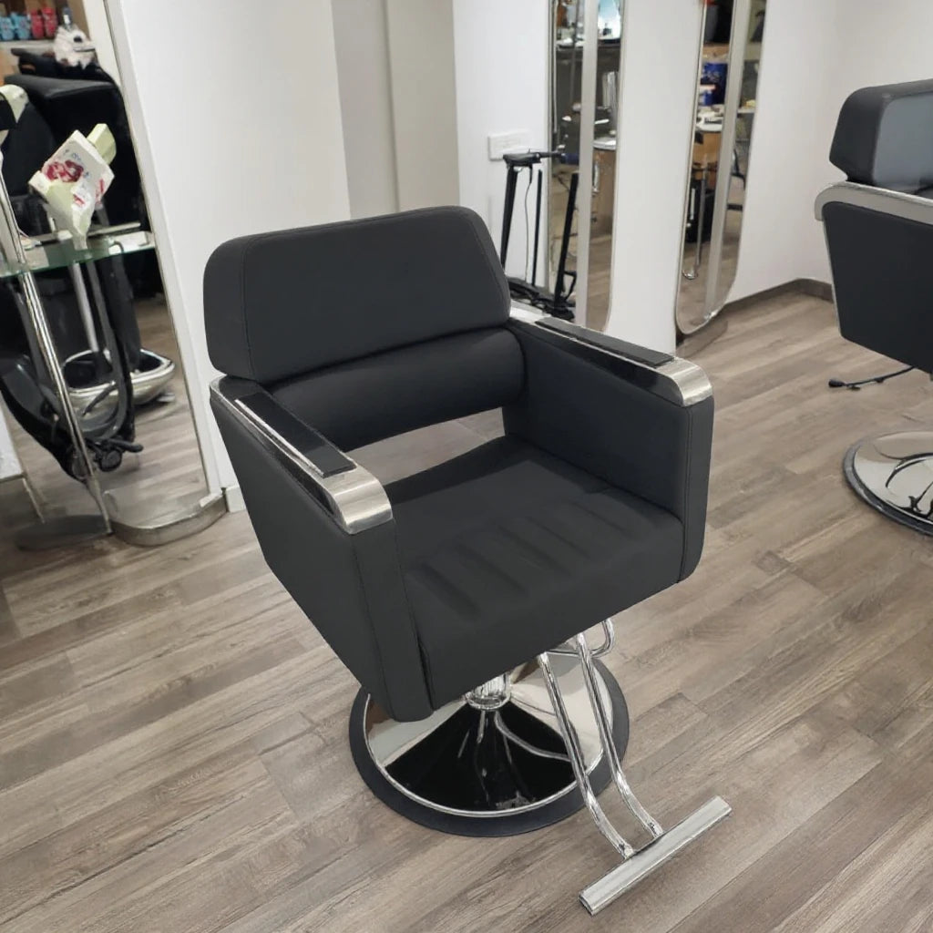 Wholesale Modern Design Ergonomic PU Leather Salon Barber Chair with 360 Degree Rotation Height Adjustable for Barber Shop Us
