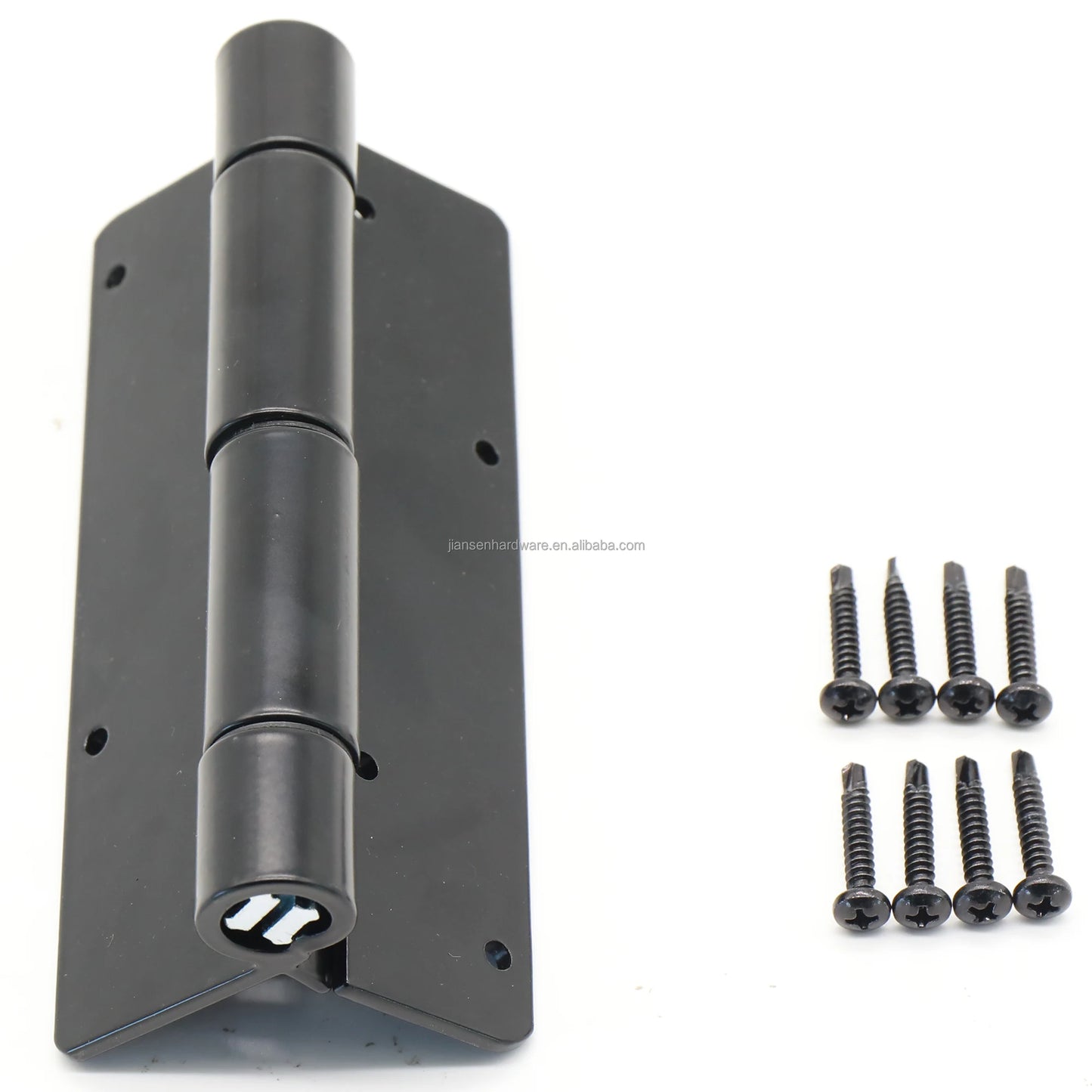 Aluminum Fence Hinges for Garden Gates Adjustable Rust Proof Durable Black Coated for Heavy Duty Outdoor Fence Hinge