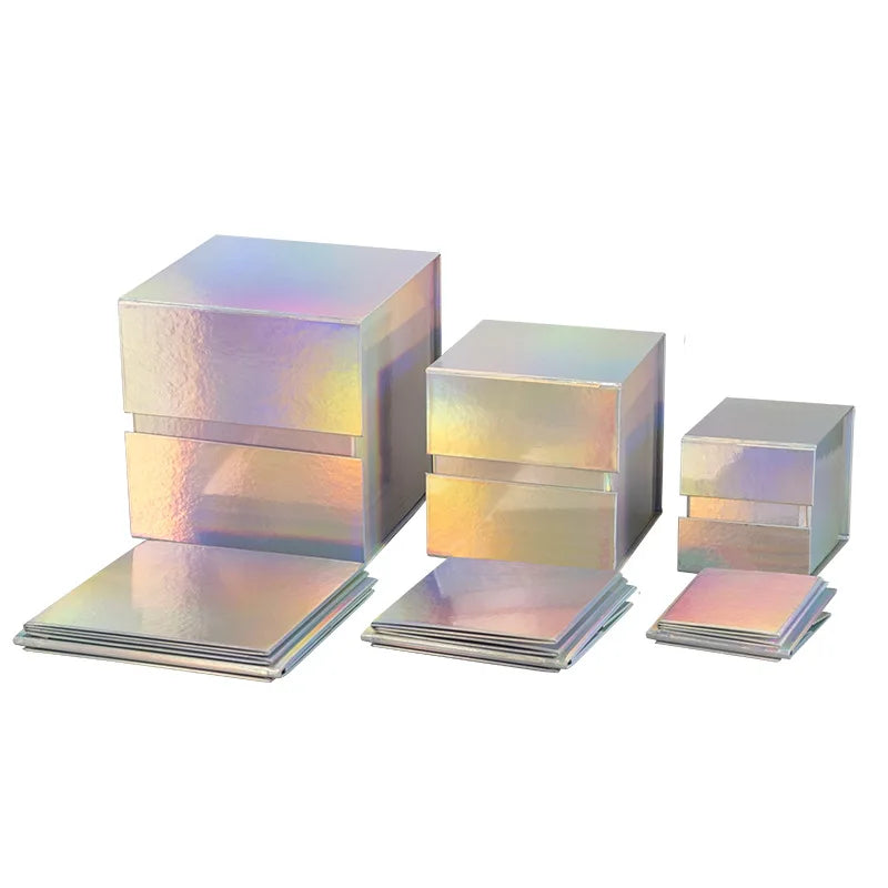 Custom Large Luxury Magnetic Folding Gift Box Paper Cardboard Laser Design Matt Lamination Embossing Customizable Large Foldi