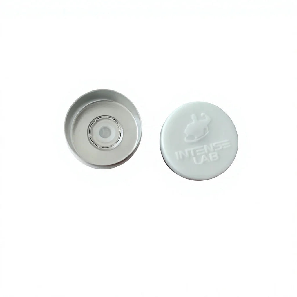 Lab Brand Logo Customized 10ml Vial Cap with Different Color Choice and Embossed Uv Glossy logo