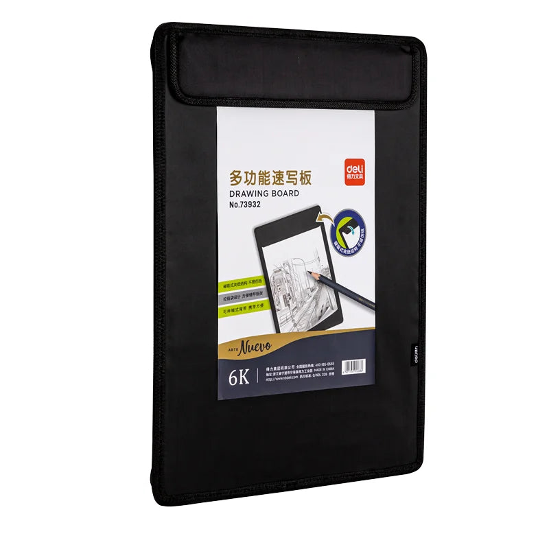 Deli 73932 Sketchpad 6K Multifunctional Waterproof Sketch Board Portable Sketch Drawing Board 30pcs Per Carton Set