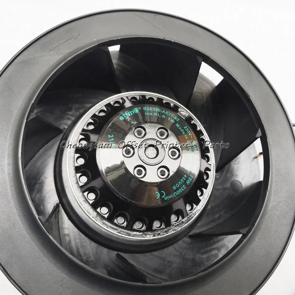 DO 61.115.2501 Fan R2E190-AE77-62 AC230V Heaters Centrifugal Fan Equipment Zone E Control Box for Printing Machine Parts