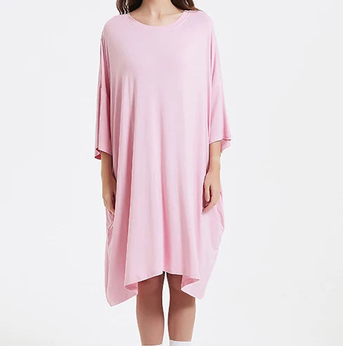 Custom Design Women T Shirt Dresses Drop Shoulder With Logo Custom Plus Size Women's Dresses