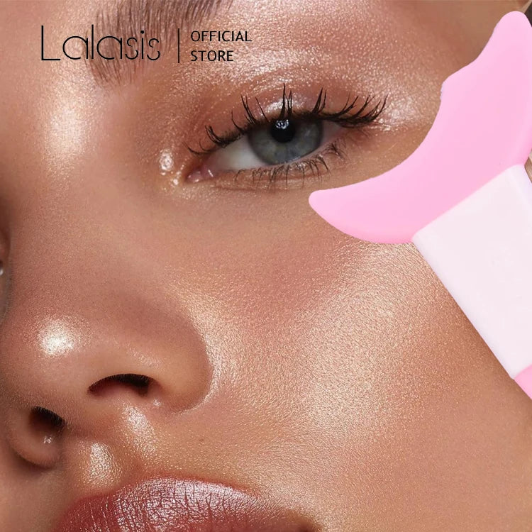 Lalasis Silicone Eyelash Baffle Novice Eyeliner Eye Black Assistant Eye Makeup Assistant Crescent Soft Silicone Baffle