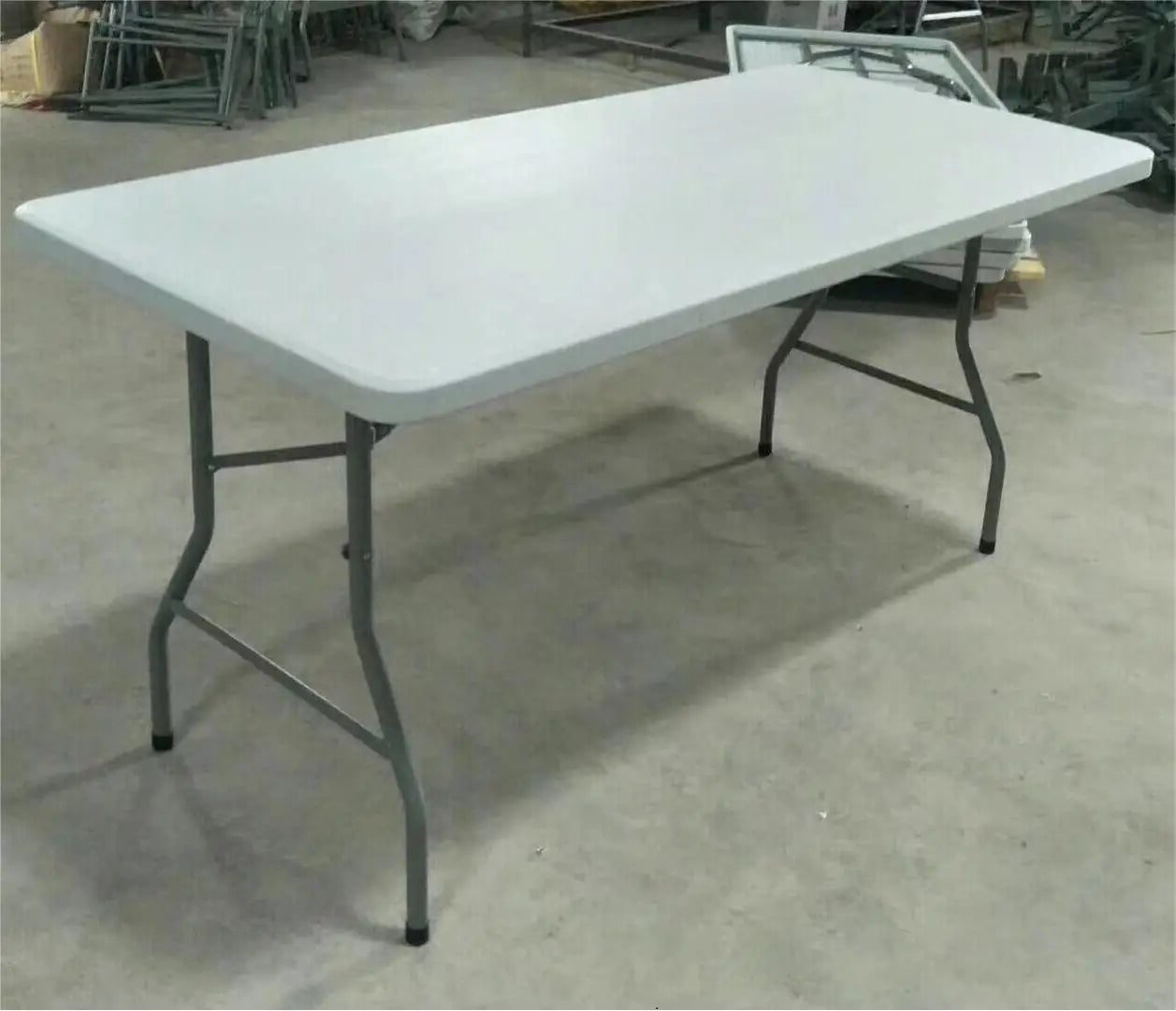 Hot Sale 5 ft 6 ft 8ft Outdoor HDPE Table Folding Plastic Rectangular Table
